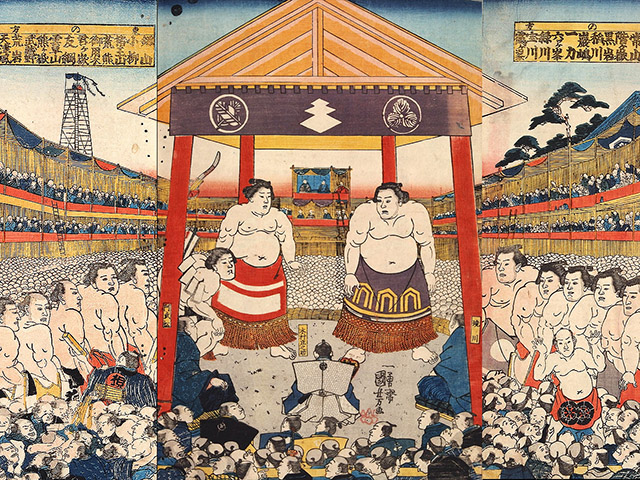 勧進大相撲土俵入之図